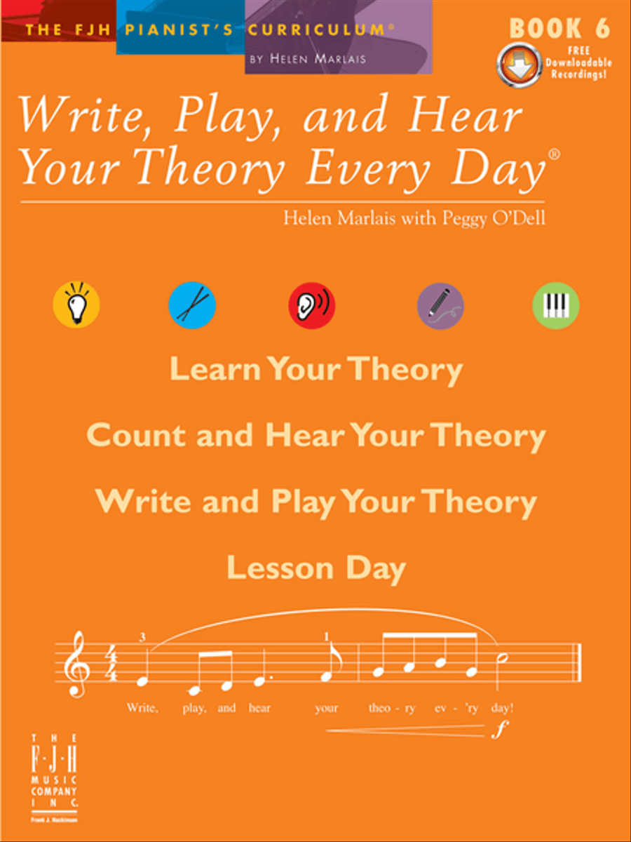 Write, Play, and Hear Your Theory Every Day, Book 6 Piano Method scores gallery preview page 1