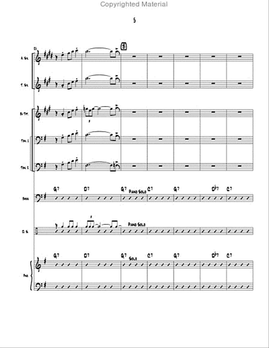 The Beast's Debacle The Beast's Debacle Jazz Ensemble scores gallery preview page 6