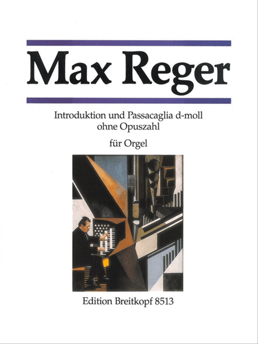 Introduction and Passacaglia in D minor o. op. Organ scores gallery preview page 1