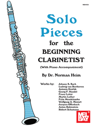 Book cover for Solo Pieces for the Beginning Clarinetist