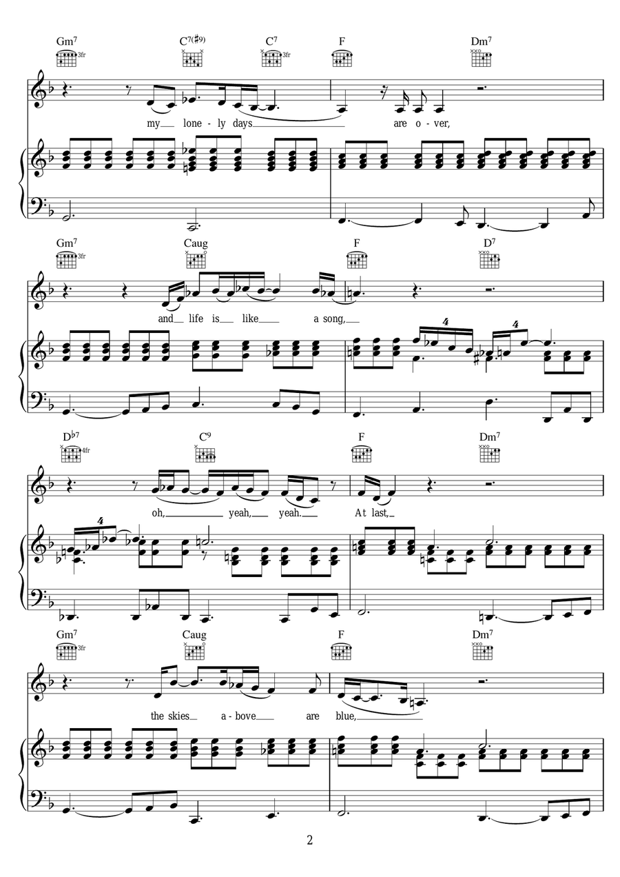 At Last Piano, Vocal scores gallery preview page 2