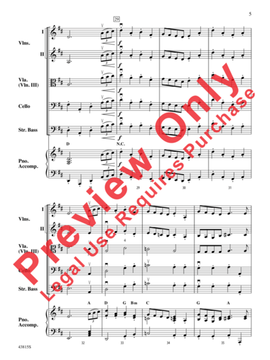 A Revolutionary War Tale String Orchestra scores gallery preview page 6