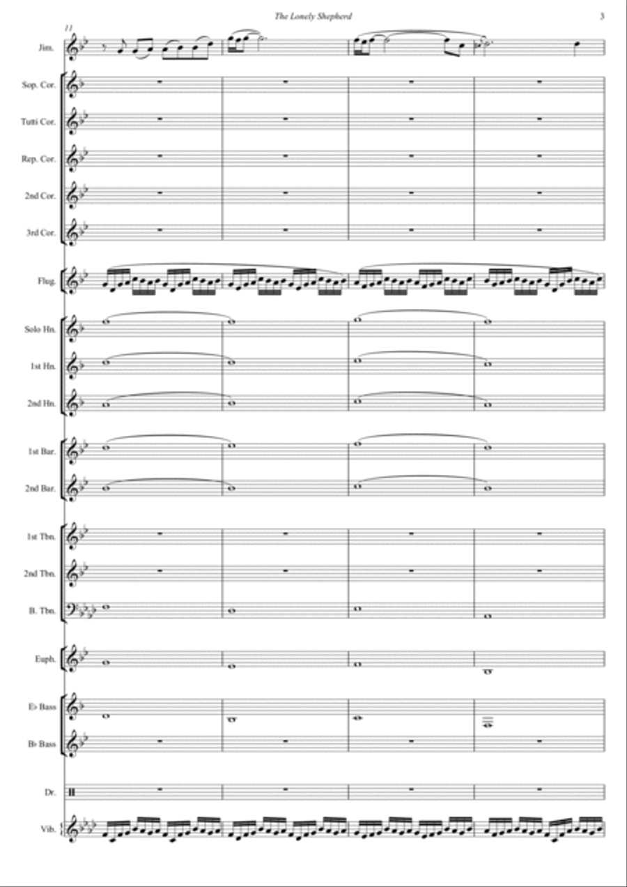 The Lonely Shepherd Der Einsame Hirte Baritone Horn TC