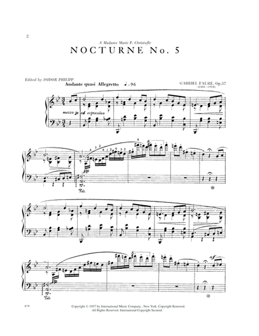 Nocturne No. 5 In B Flat Major, Opus 37
