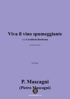 P. Mascagni-Viva il vino spumeggiante,in d minor