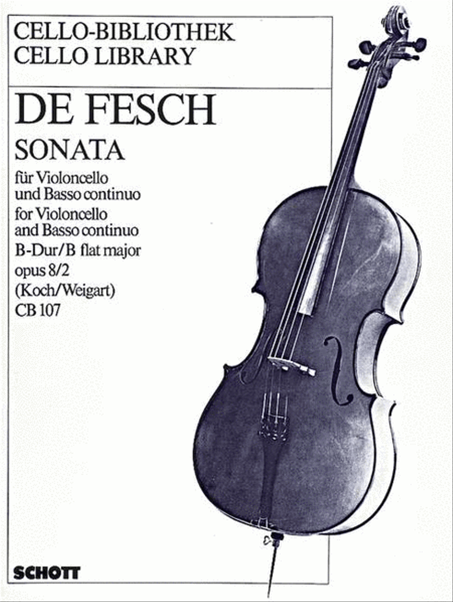 Sonata Cello Solo scores gallery preview page 1