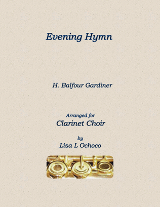 Book cover for Evening Hymn for Clarinet Choir