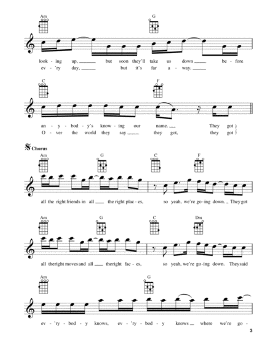 All The Right Moves Ukulele scores gallery preview page 3