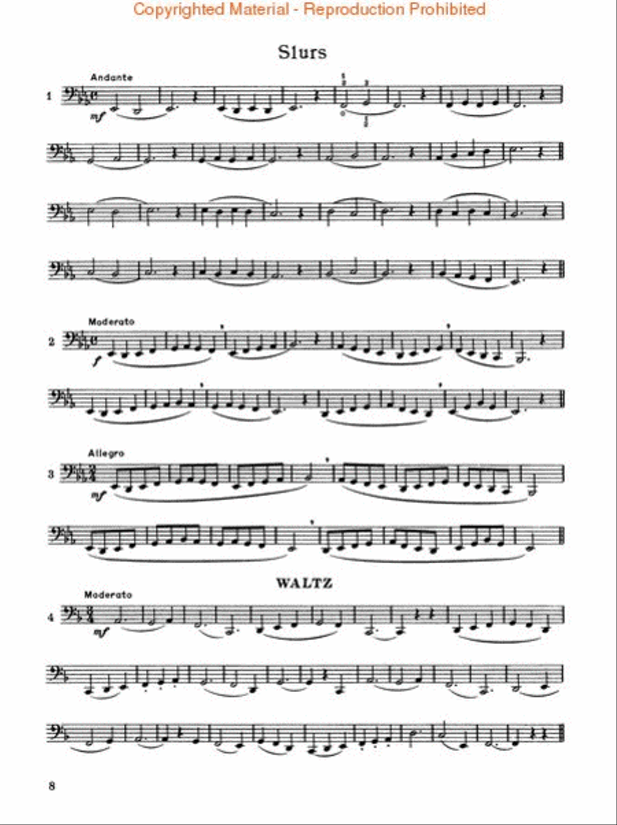 Rubank Intermediate Method - E Flat Or BB Flat Bass (Tuba-Sousaphone) Concert Band Methods scores gallery preview page 3