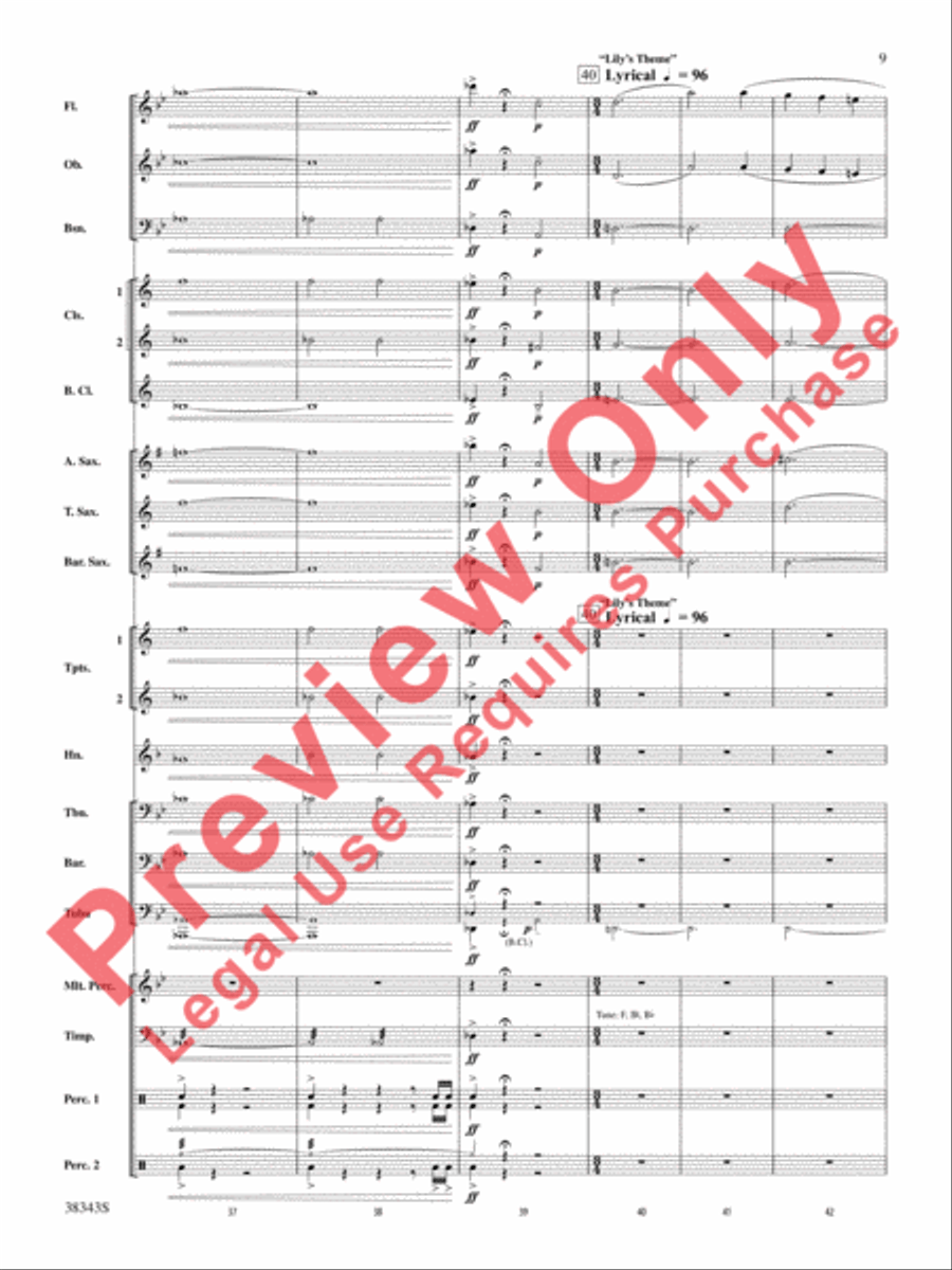 Harry Potter and the Deathly Hallows, Part 2, Selections from Concert Band scores gallery preview page 10