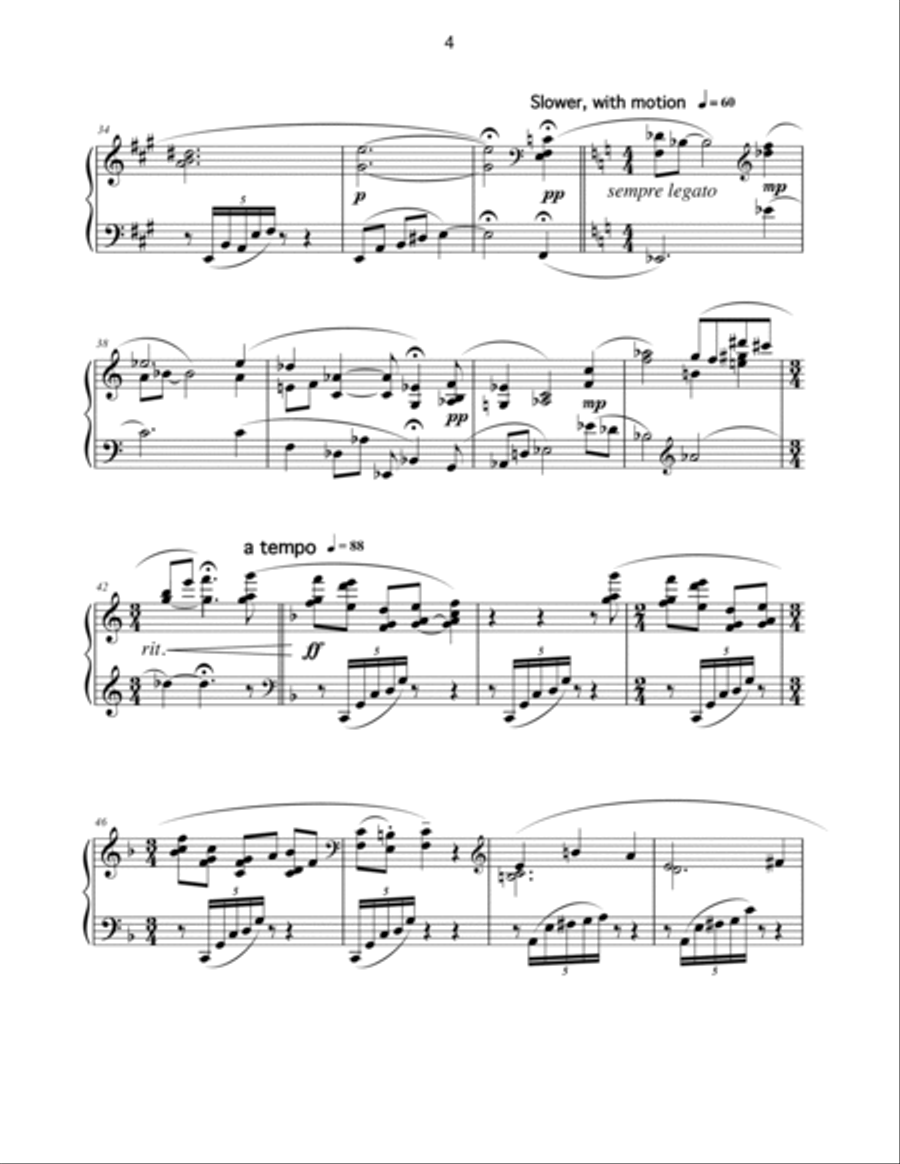 Under The Blue Dome: An American Piano Suite Piano Solo scores gallery preview page 4