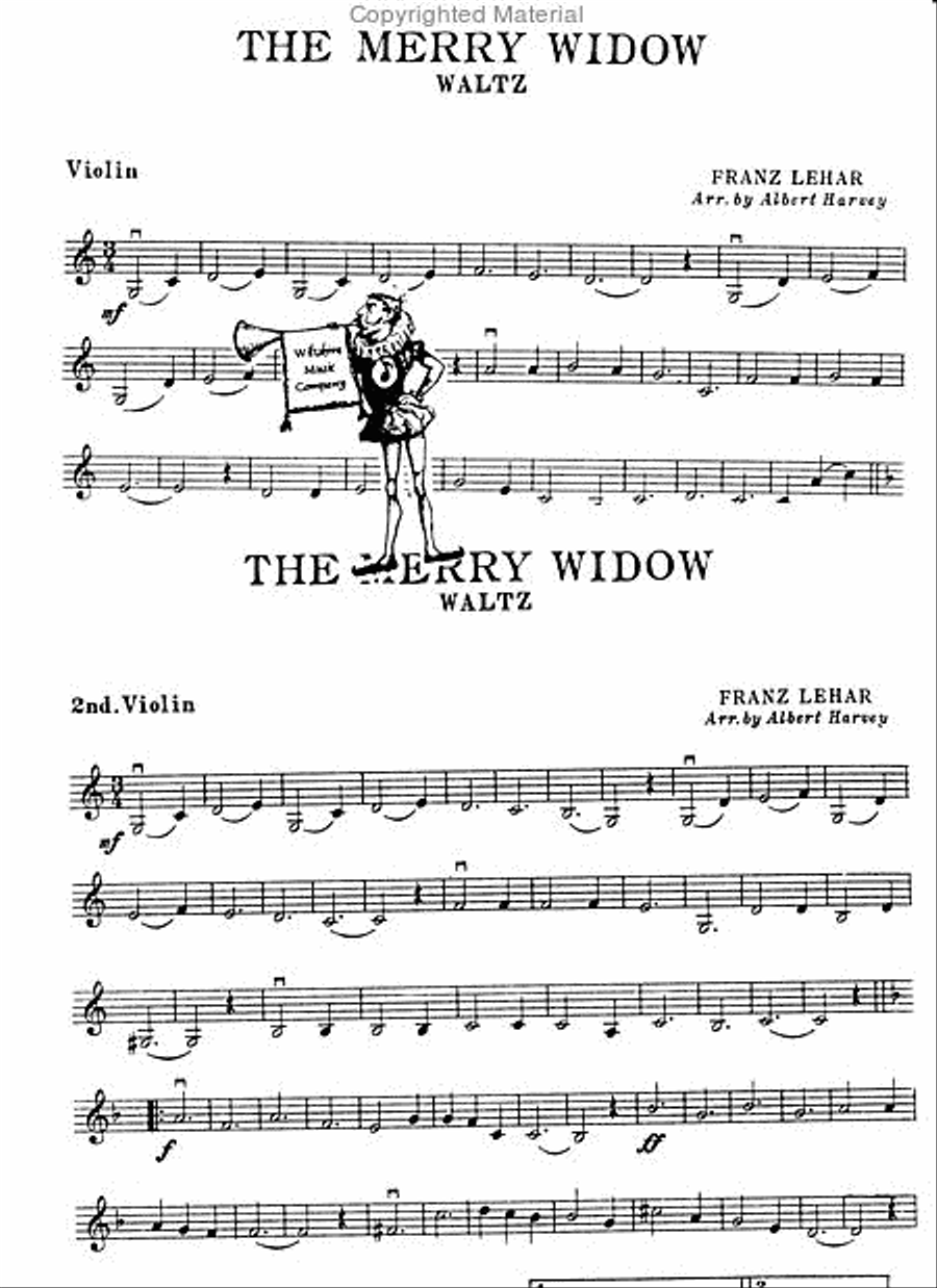 The Merry Widow Waltz The Merry Widow Waltz Violin scores gallery preview page 2