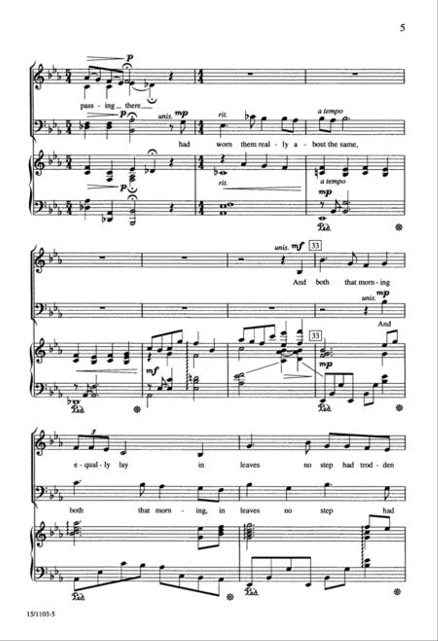 The Road Not Taken 4-Part scores gallery preview page 5