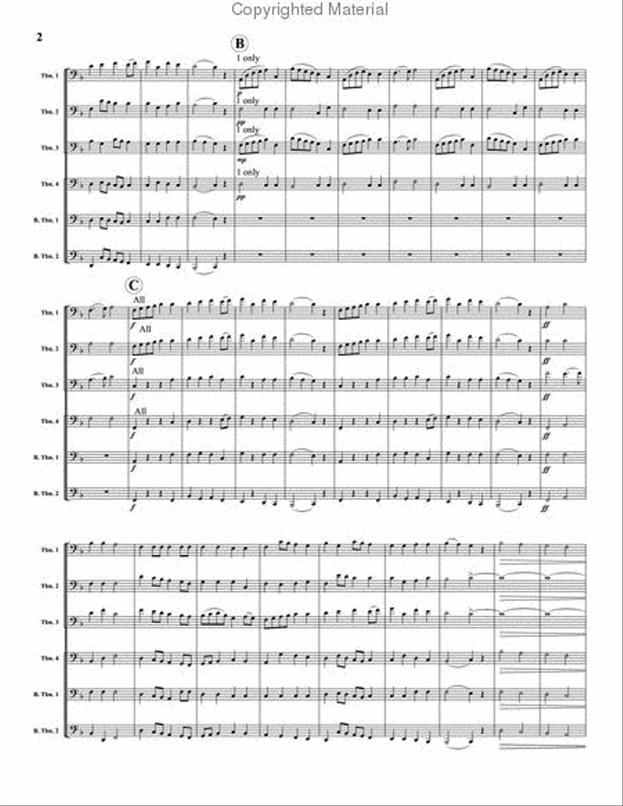 March from Military Suite in F Large Ensemble scores gallery preview page 3