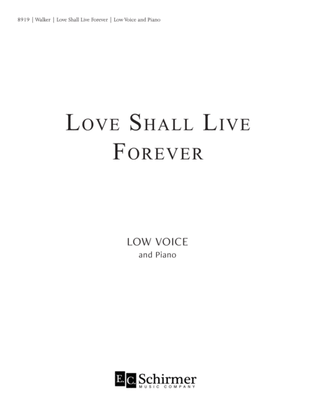 Book cover for Love Shall Live Forever (Downloadable)