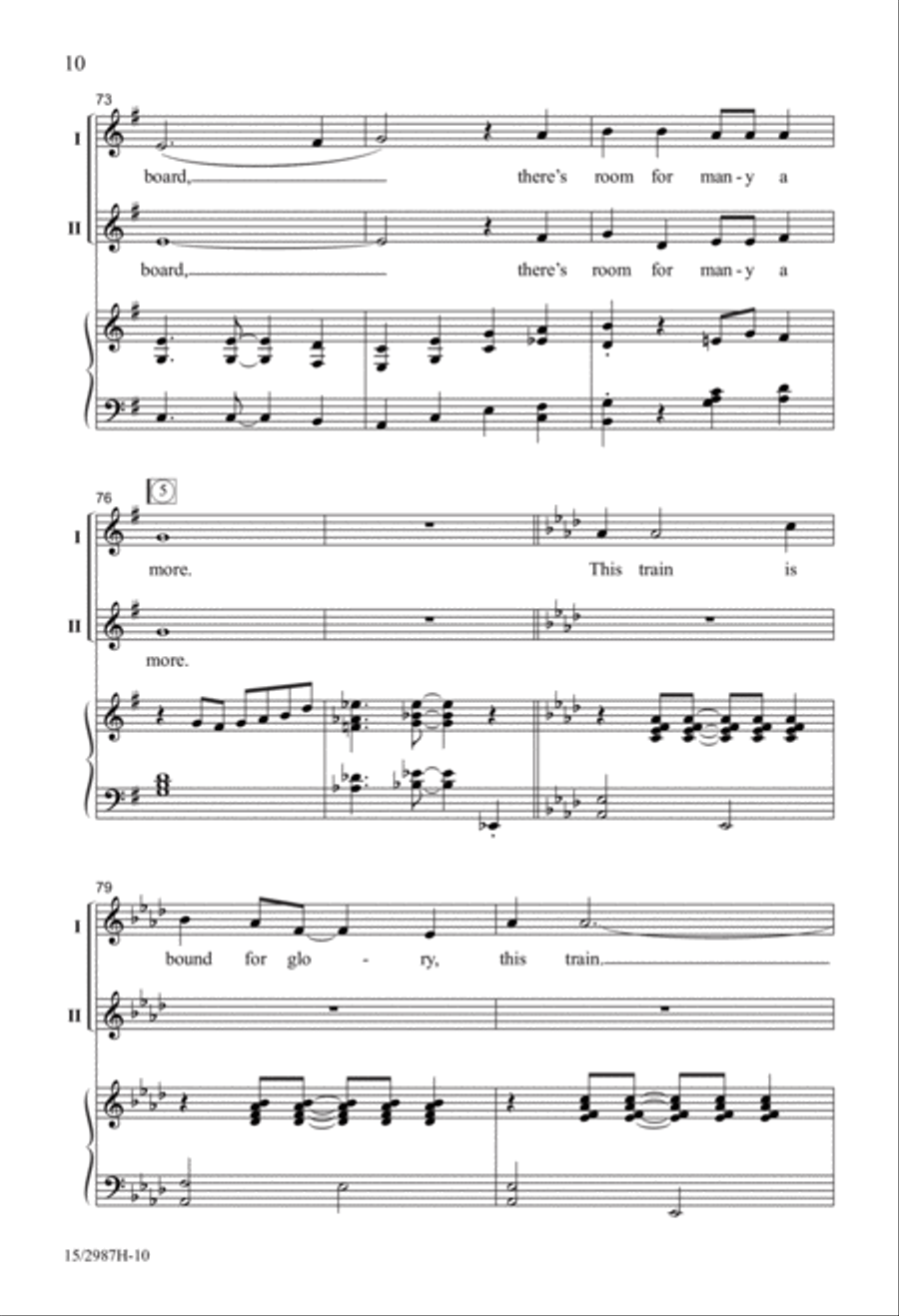 Bound for Glory! 2-Part scores gallery preview page 10