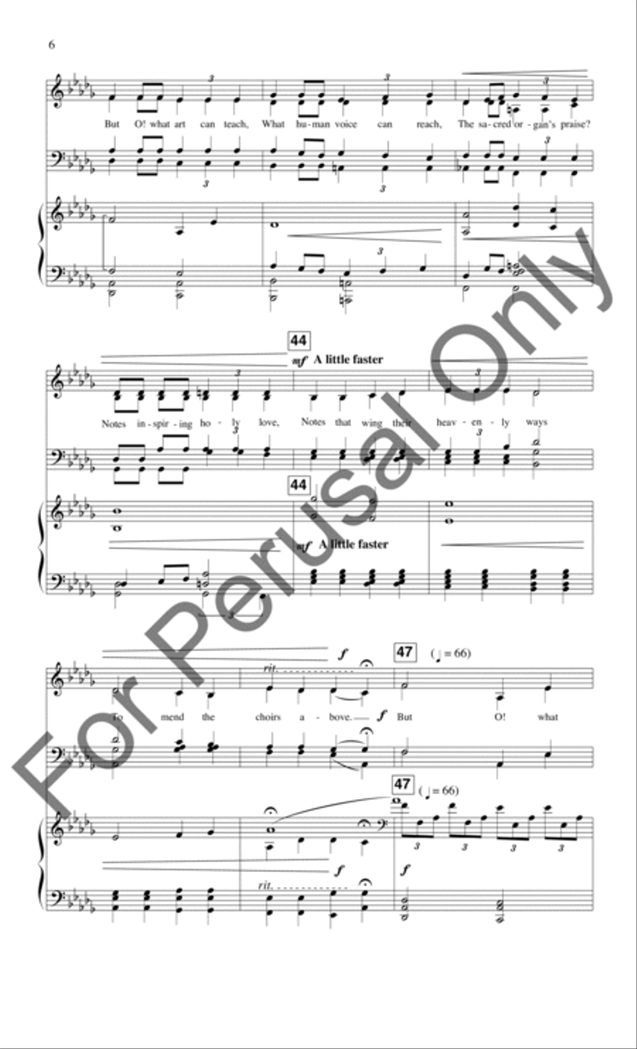 Ode To Music (Choral Score) 4-Part scores gallery preview page 7