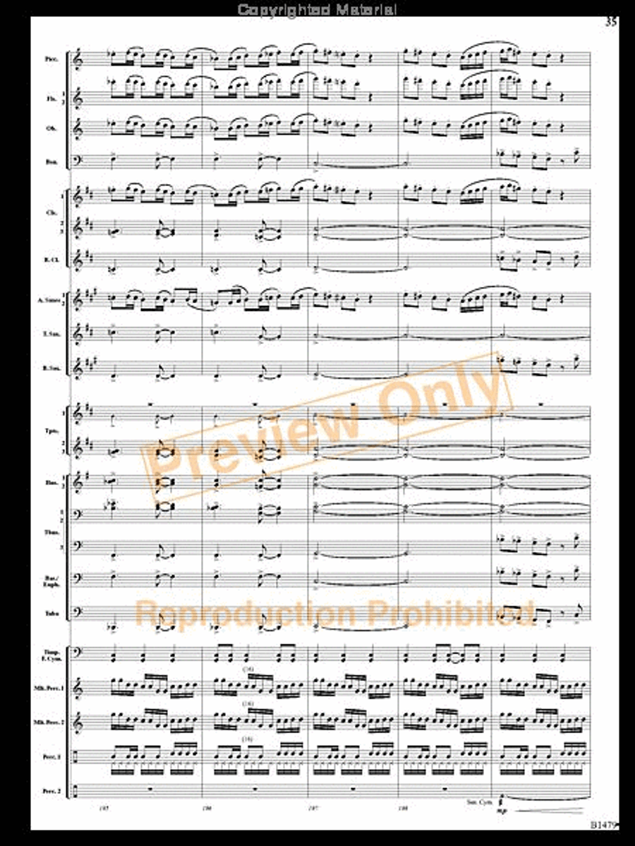 Gravity Wave Gravity Wave Concert Band scores gallery preview page 34