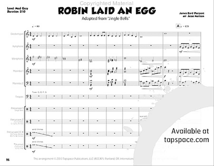 Season's Beatings Percussion Ensemble scores gallery preview page 30