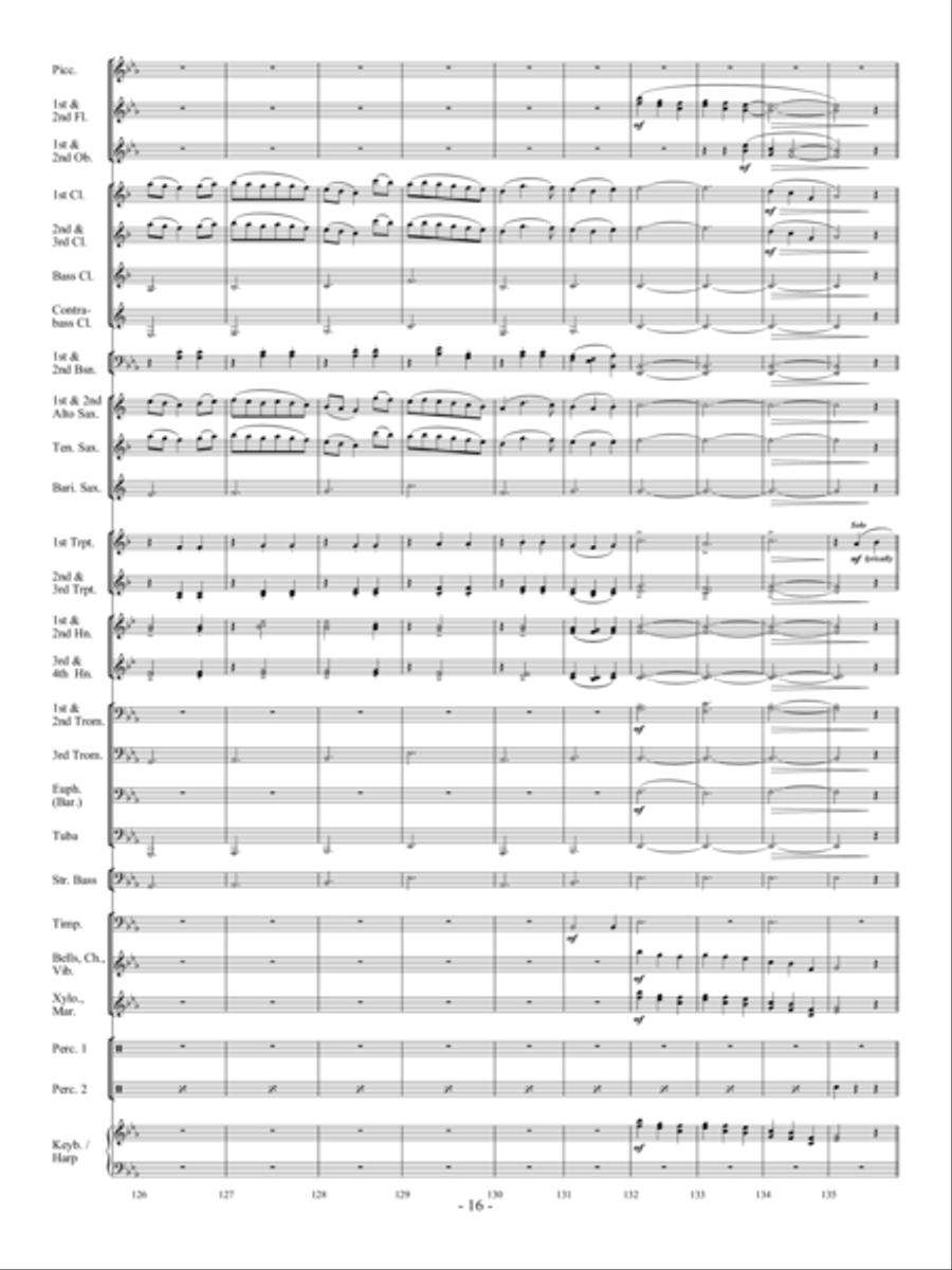 Sea Song Fantasy Sea Song Fantasy Concert Band scores gallery preview page 15