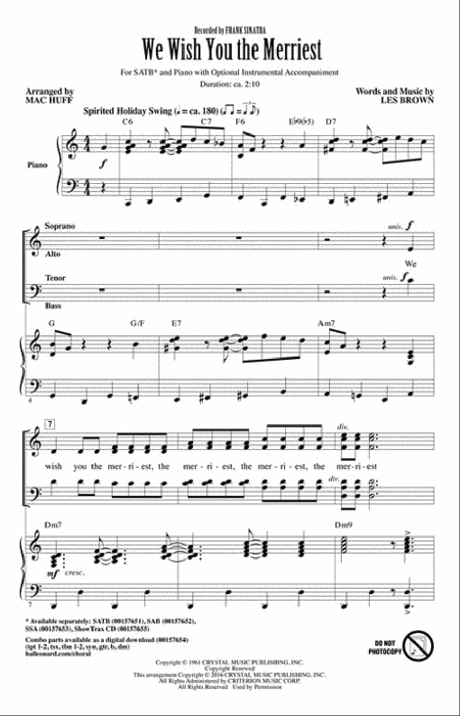 We Wish You the Merriest We Wish You the Merriest 4-Part scores gallery preview page 2