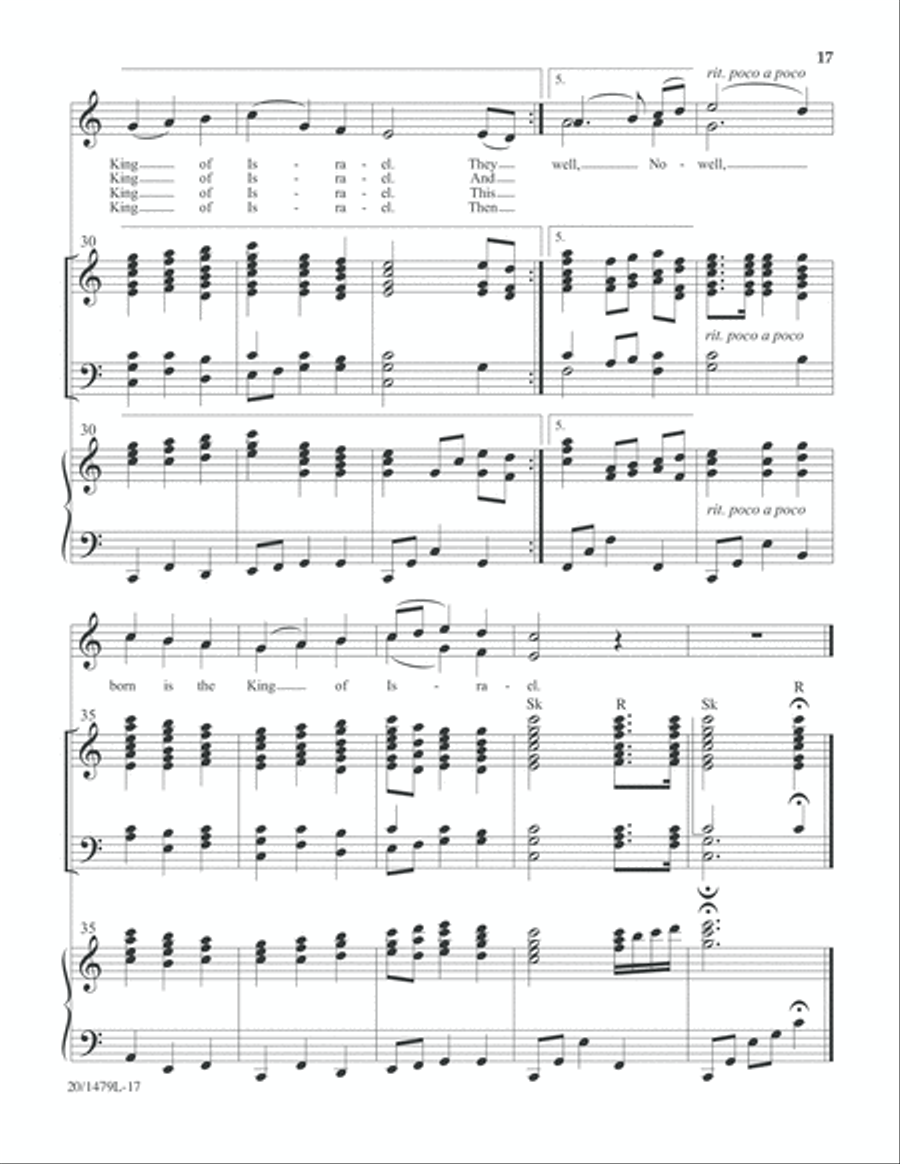 Christmas Carol Celebrations - Keyboard/Handbell Score 5-Octaves scores gallery preview page 18