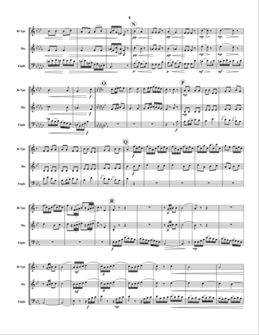 Rondo Allegro Rondo Allegro Brass Trio scores gallery preview page 4
