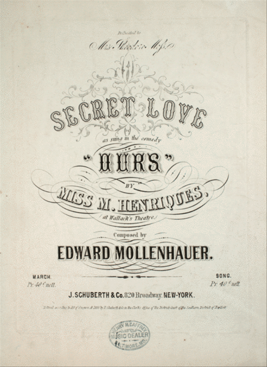 Secret Love Voice scores gallery preview page 1