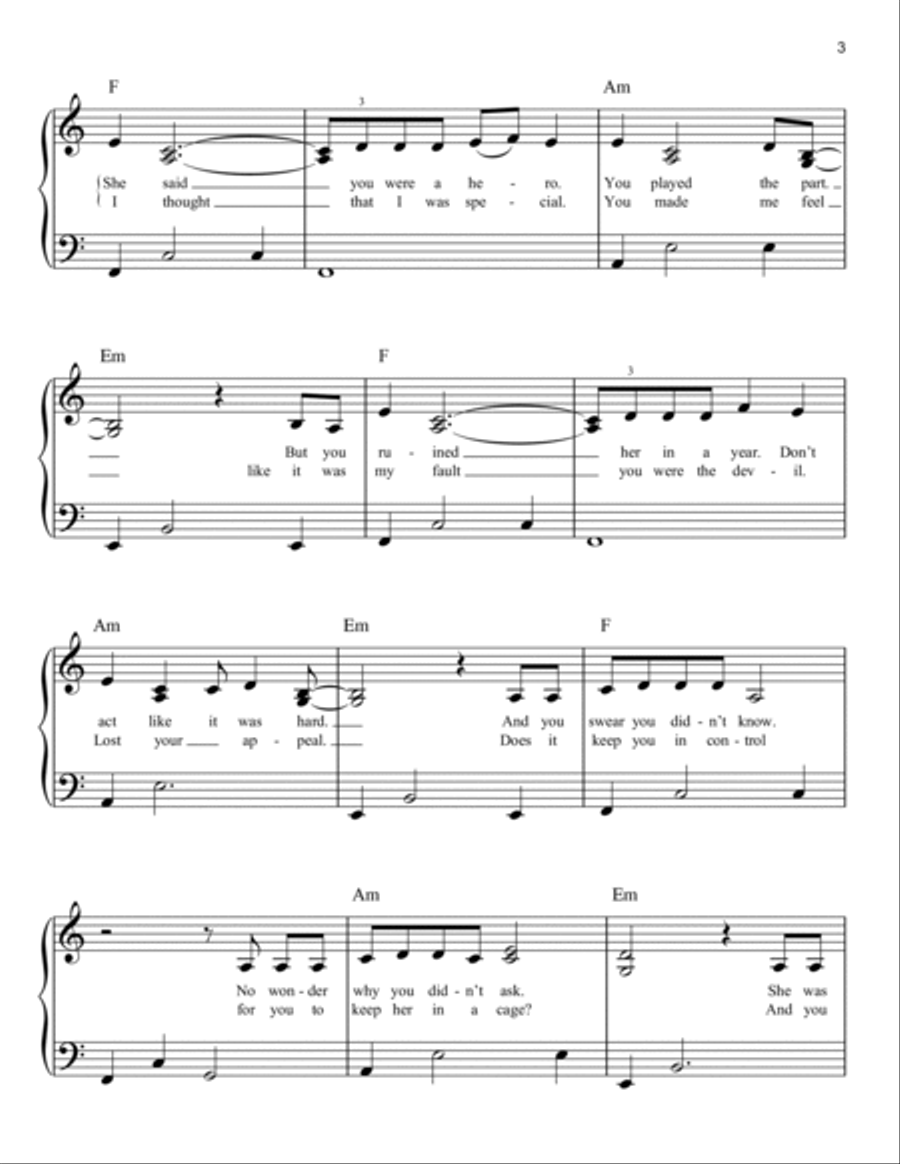 Your Power Easy Piano scores gallery preview page 3