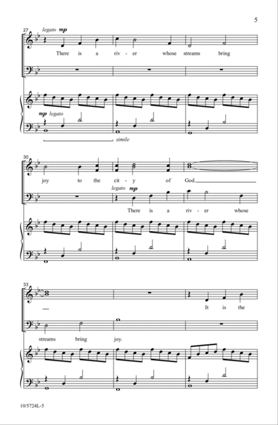Psalm 46 Psalm 46 4-Part scores gallery preview page 5