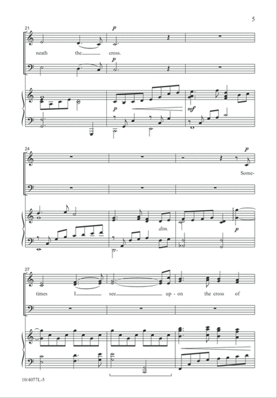 The Glory of the Cross 4-Part scores gallery preview page 6