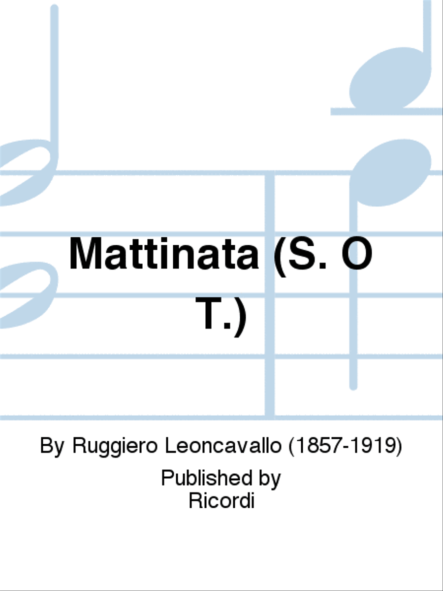 Mattinata (S. O T.) School and Community scores gallery preview page 1