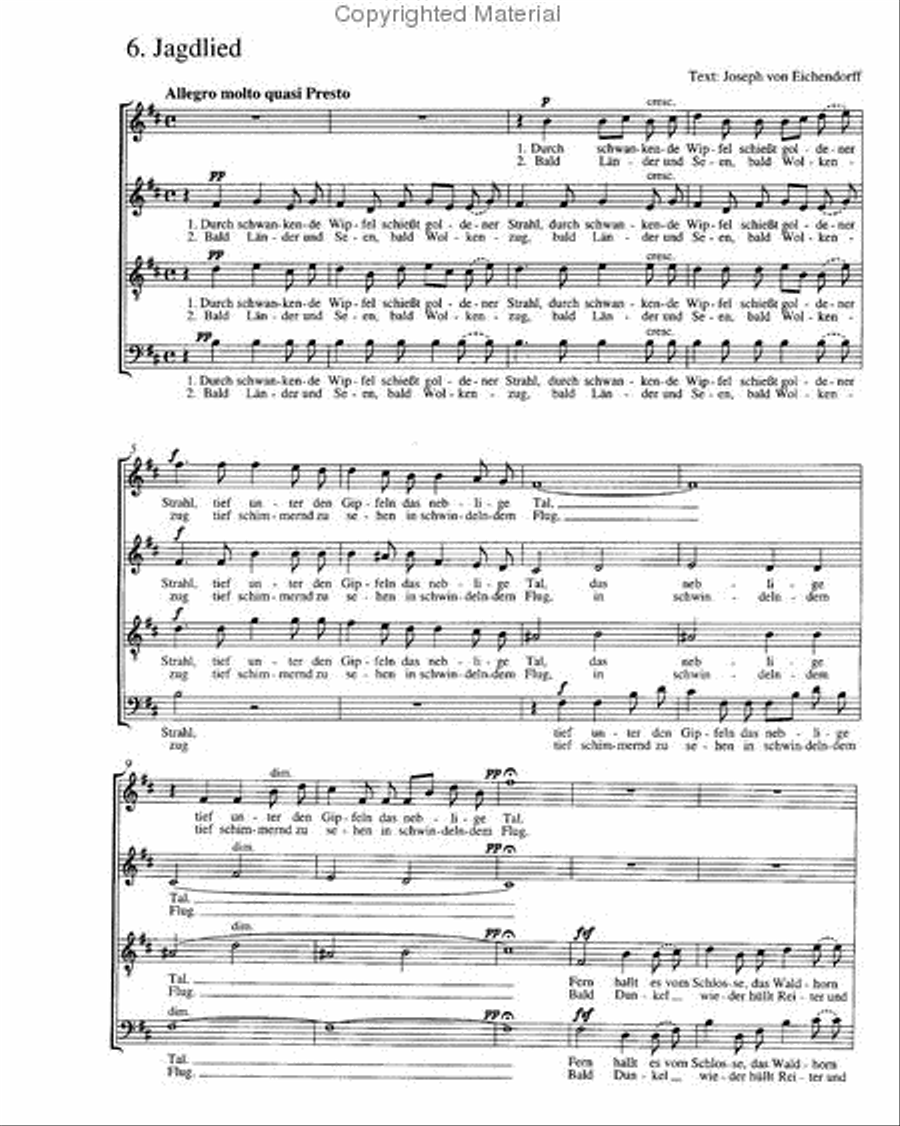 Im Freien zu singen (Heft 3) Choir scores gallery preview page 6