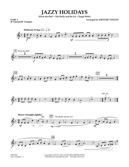 Jazzy Holidays - Pt.1 - Bb Clarinet/Bb Trumpet