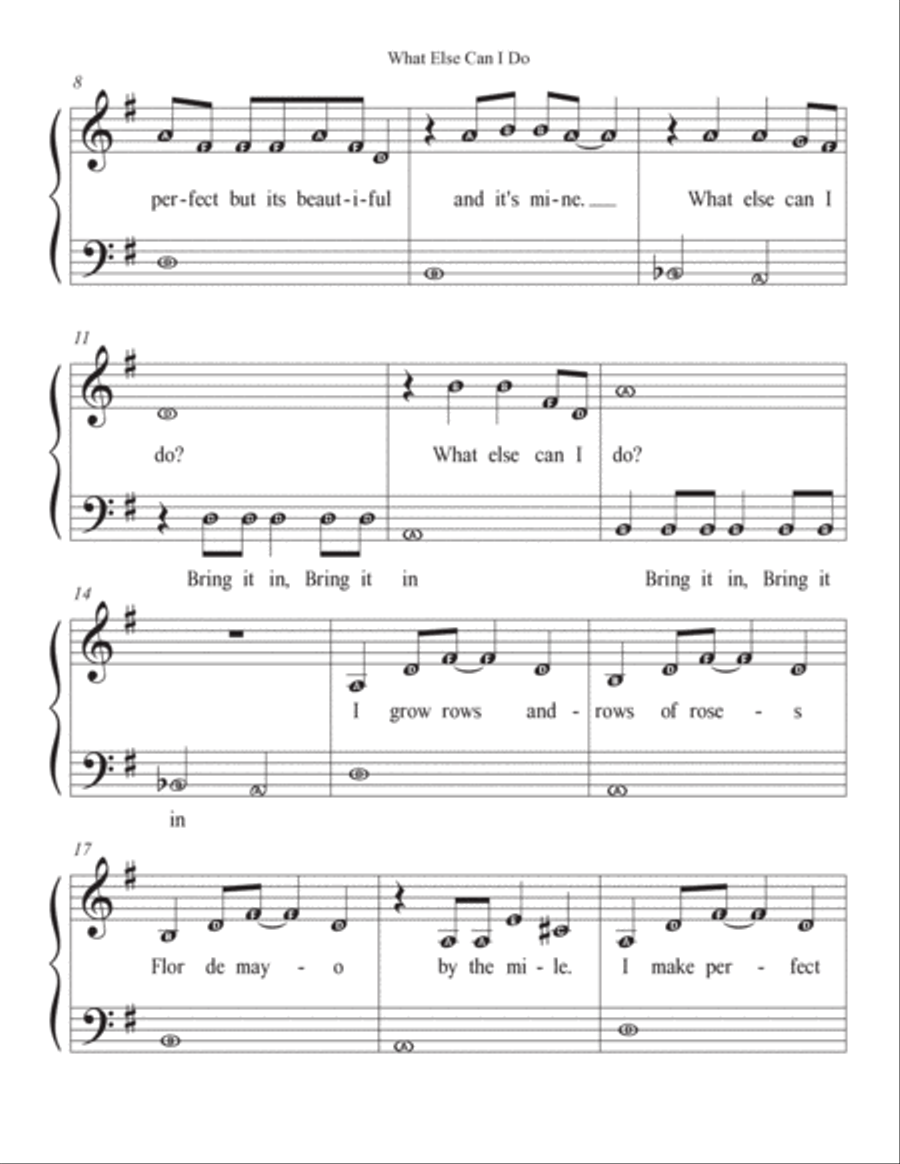 What Else Can I Do? Easy Piano scores gallery preview page 3