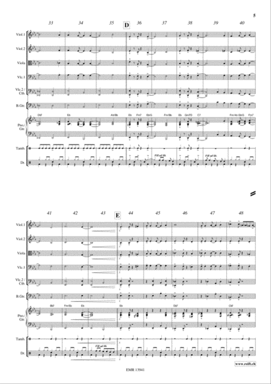 O Christmas Tree String Quintet scores gallery preview page 6