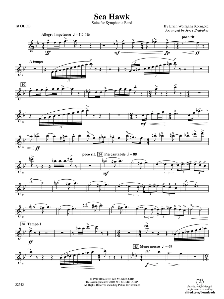 Sea Hawk: Oboe