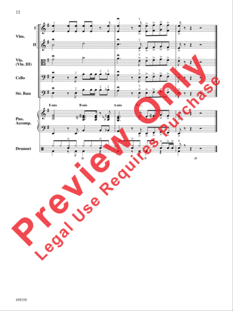 Cake by the Ocean String Orchestra scores gallery preview page 12