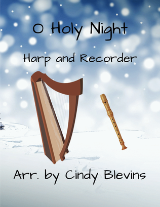 O Holy Night, Harp and Recorder