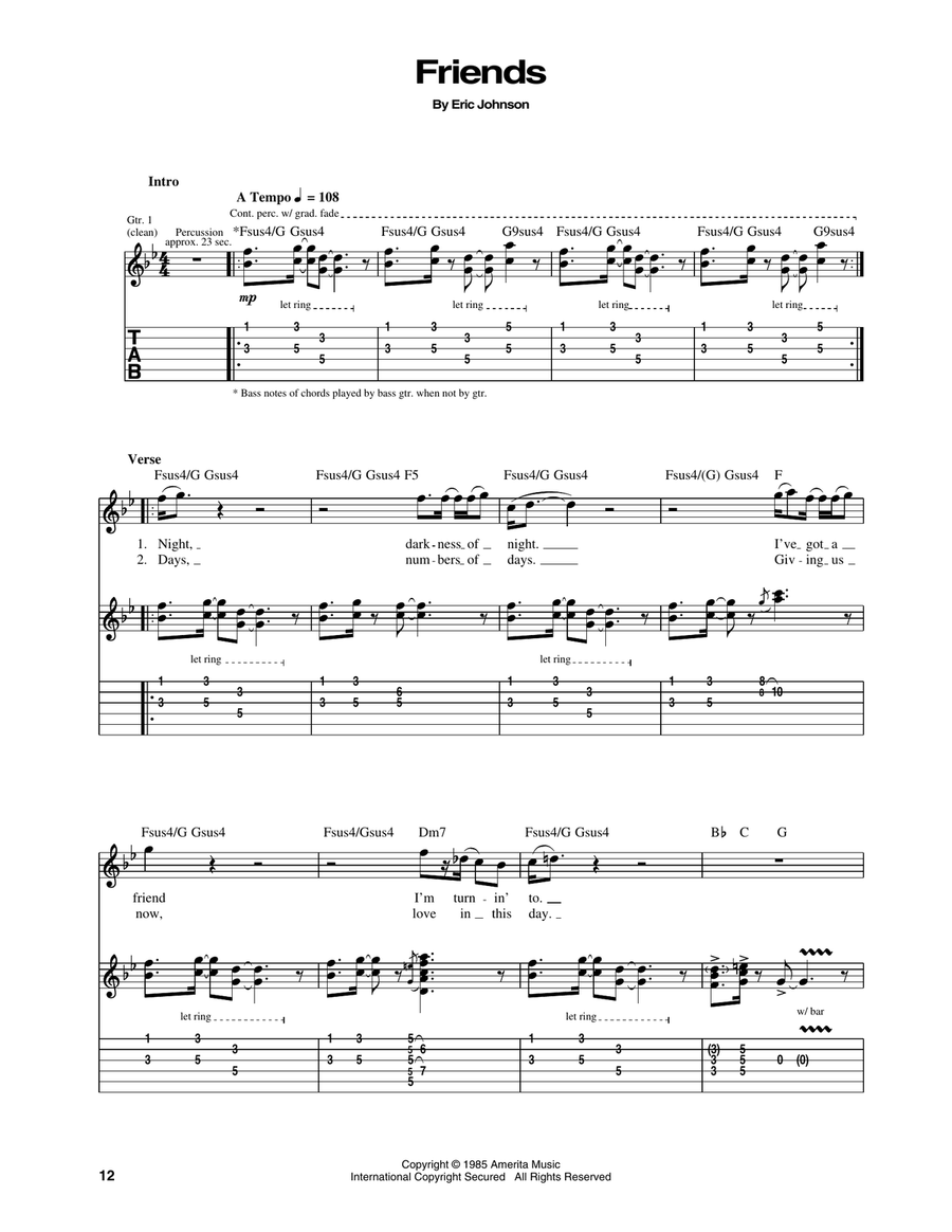 Friends Friends Acoustic Guitar scores gallery preview page 1