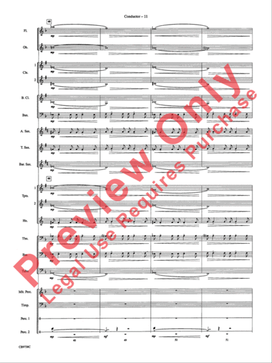 Batman Theme Concert Band scores gallery preview page 14