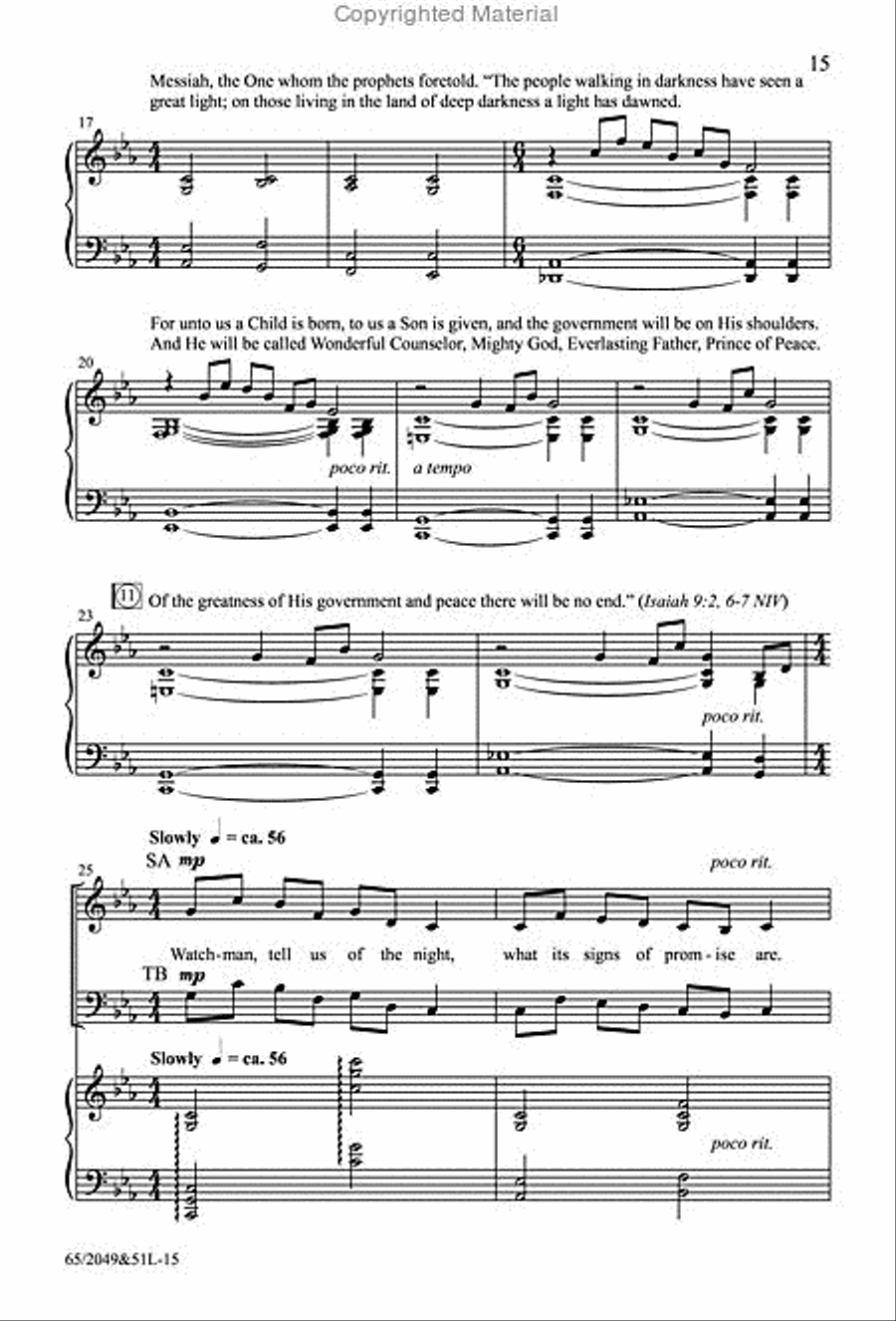 What Sweeter Music - SATB Score with Performance CD 4-Part scores gallery preview page 6
