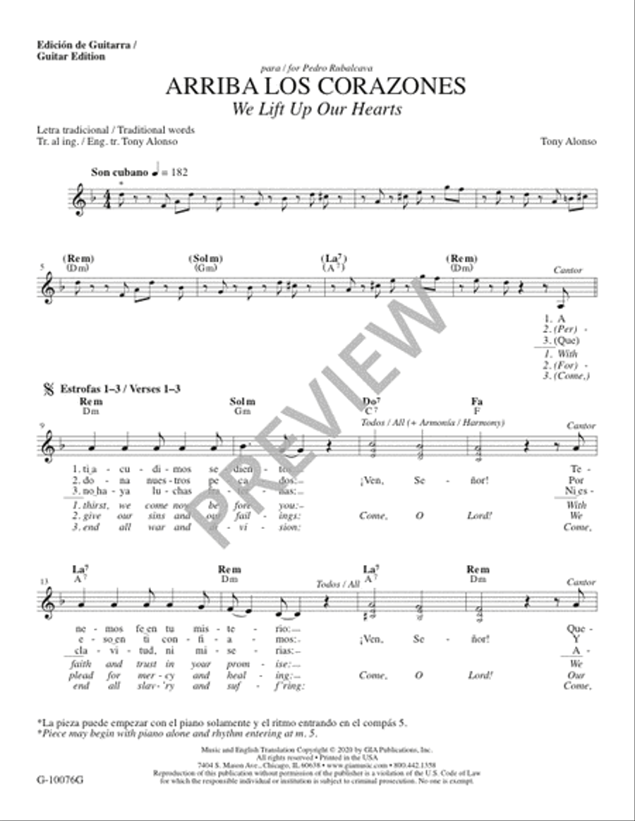Arriba los Corazones - Guitar edition Guitar scores gallery preview page 2