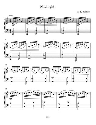 Midnight--Piano Piece