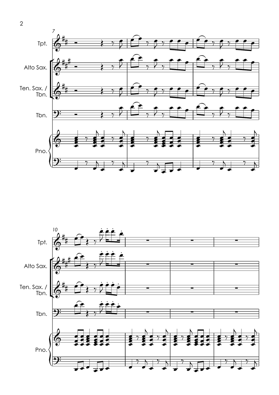 Best Of My Love Tenor Saxophone scores gallery preview page 4