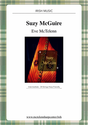 Book cover for Suzy McGuire - Irish melody - beginner & 27 String Harp | McTelenn Harp Center