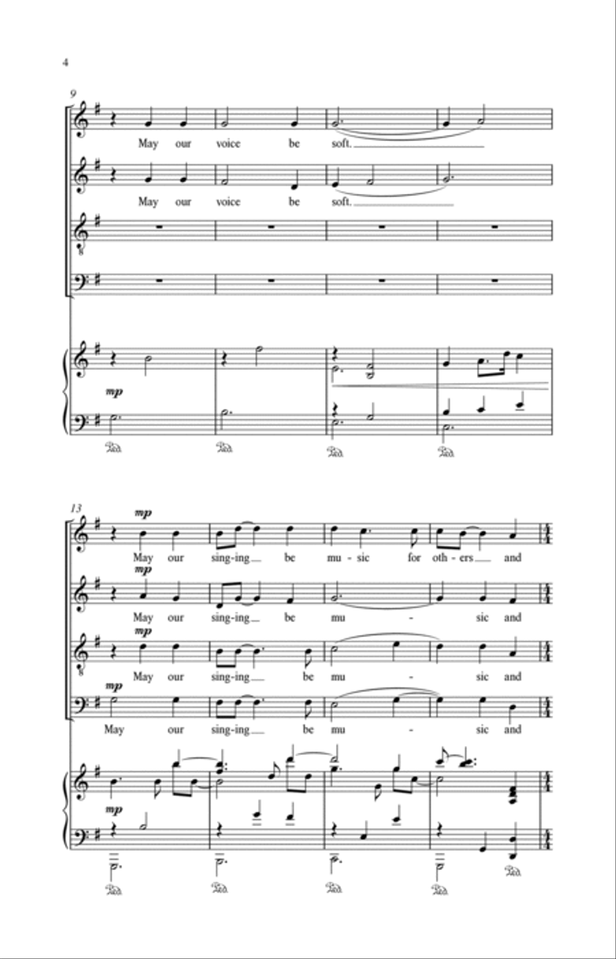 Sing Gently Sing Gently 4-Part scores gallery preview page 2