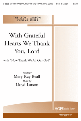 Book cover for With Grateful Hearts We Thank You, Lord