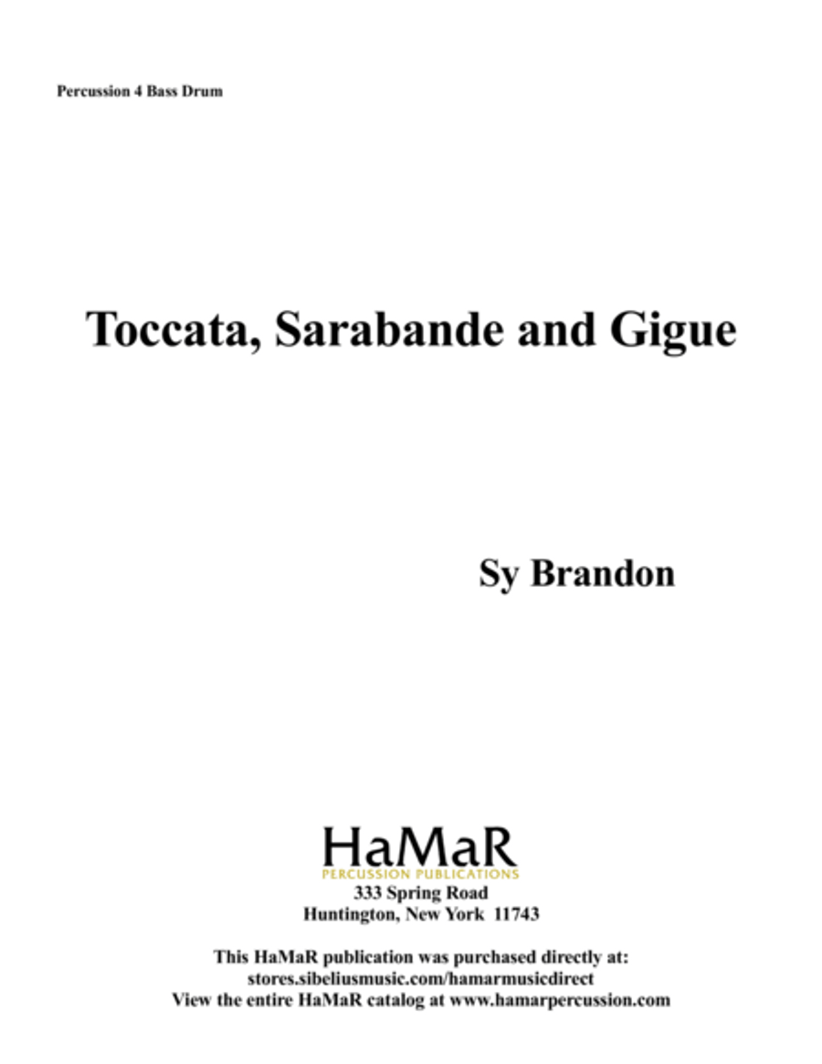 Toccata, Sarabande and Gigue