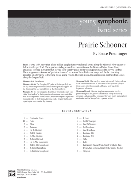 Prairie Schooner: Score